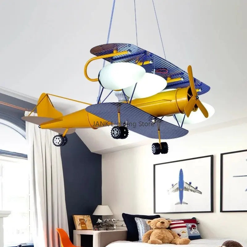 Lámpara LED avión para niños protección ocular decoración ambiental