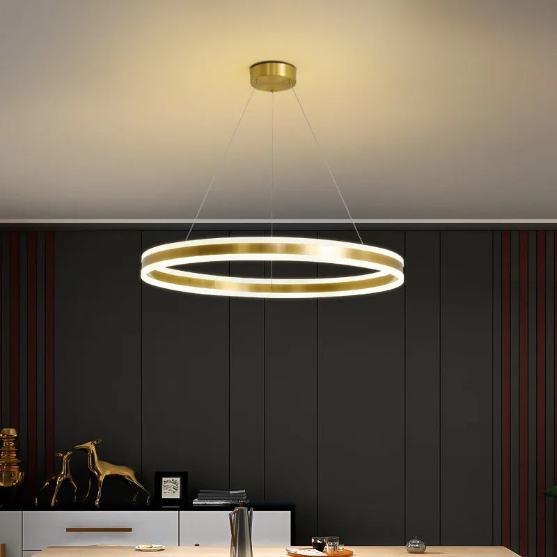 Lámpara circular de diseño modular luminosa