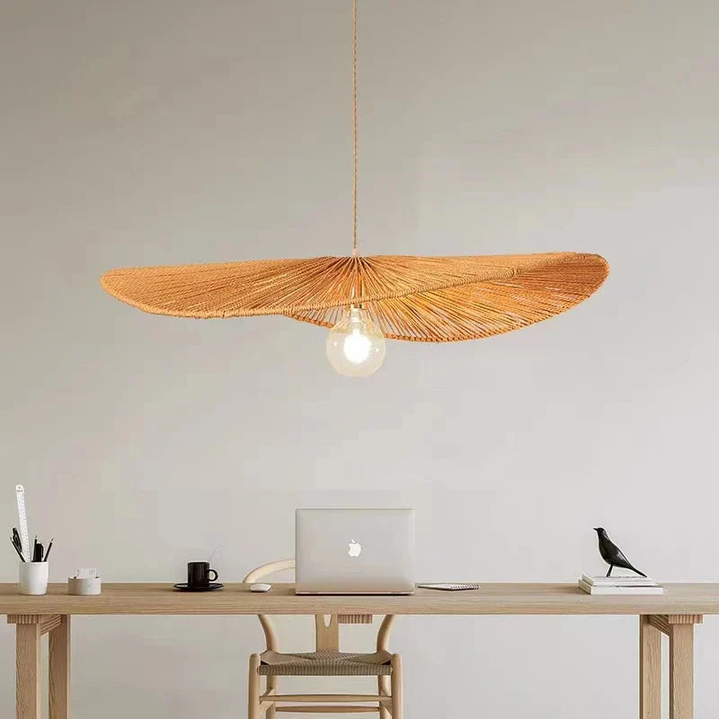 lámpara LED de cáñamo nórdica simple moderna retro creativa