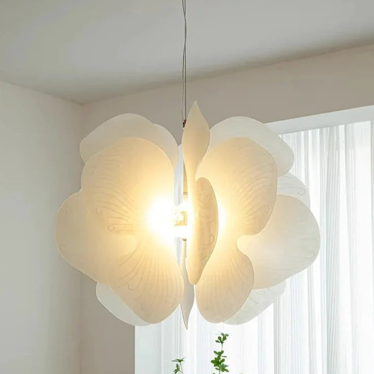lámpara de acrílico con suspensión led mariposa nórdica