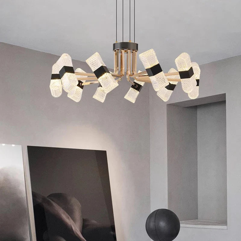 lustre decorativo iluminación interior lámparas suspendidas fantasía