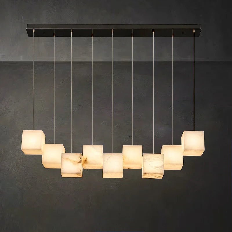 lámpara de mármol español estilo chino minimalista para interior elegante