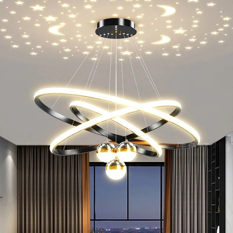 Candelabro LED Galaxia Celeste Romántico