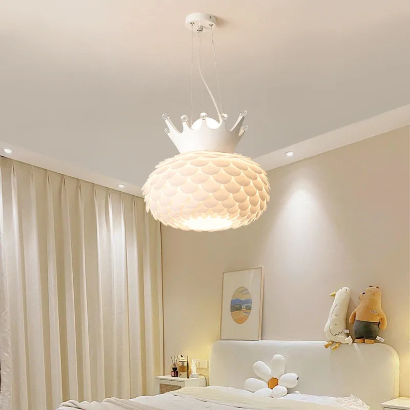 lámpara colgante creativa luz cálida diseño moderno para habitación de niña