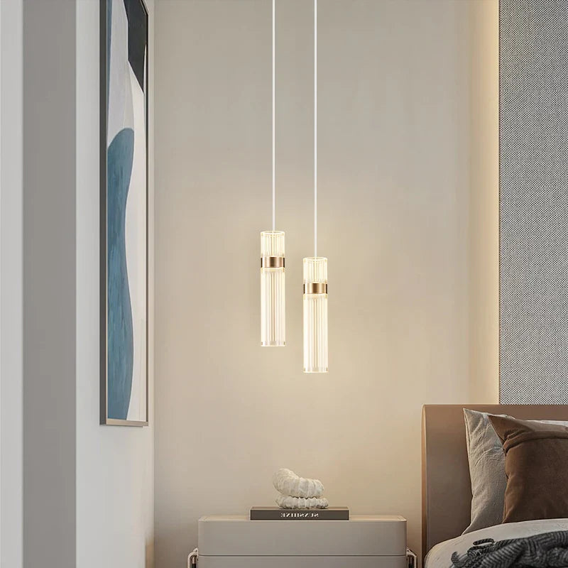 lustre de lujo nórdico simple para bar y vestíbulo