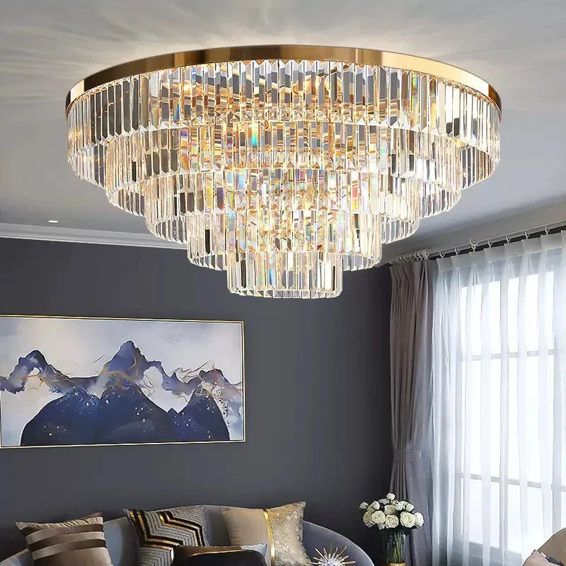 Candelabro Cristal Moderno Deslumbrante