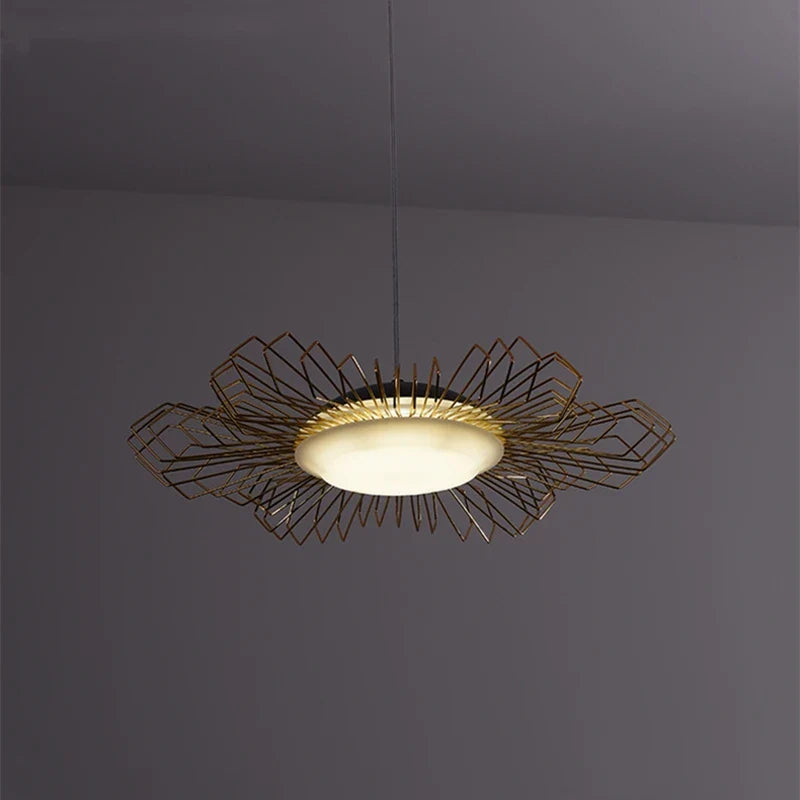 Lámpara floral luminosa moderna y elegante
