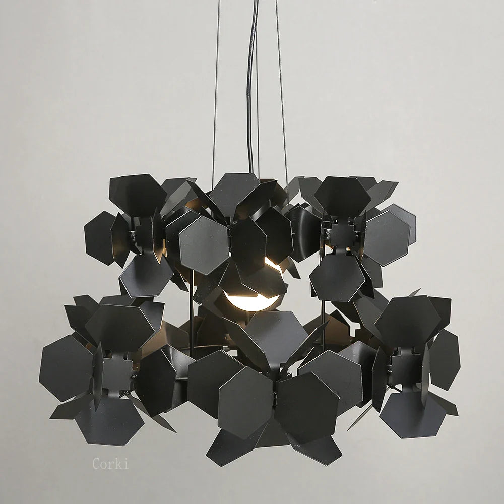 Lámpara LED moderna de hierro para decoración interior