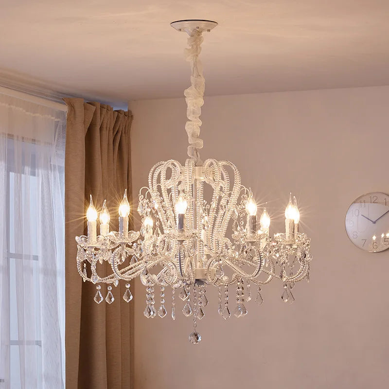 lámpara retro de cristal arte nórdico para salón y comedor