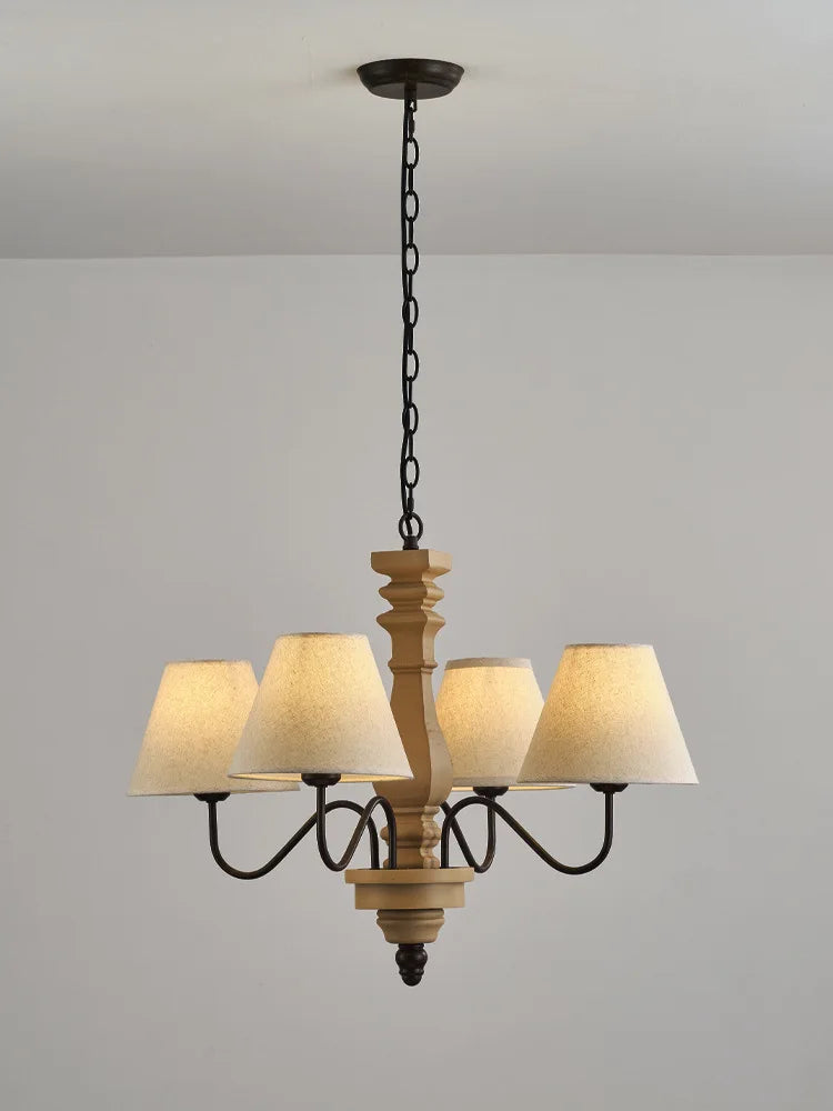lámpara retro de madera para una iluminación vintage elegante