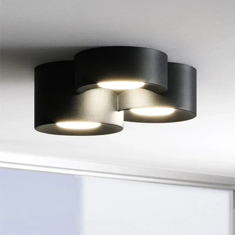 Plafón moderno LED cilíndrico: un diseño limpio y minimalista