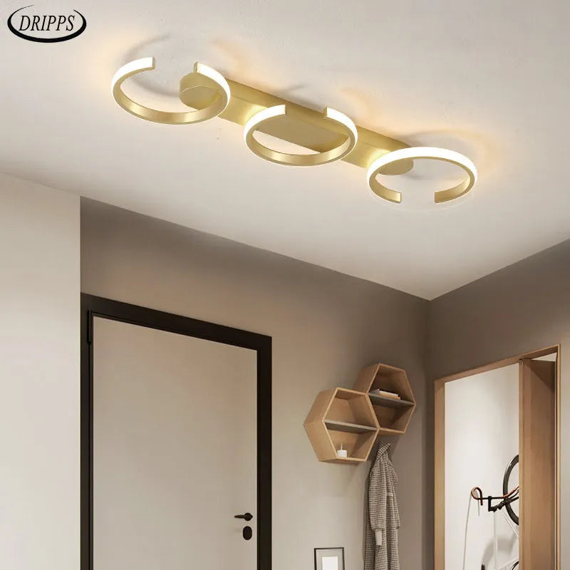 Elegante interior LED de diseño moderno