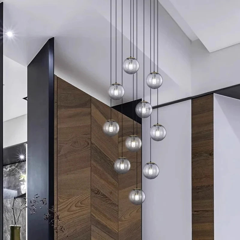Decoración nórdica para el hogar comedor suspensión luces iluminación interior plafón suspensión lámpara para salón
