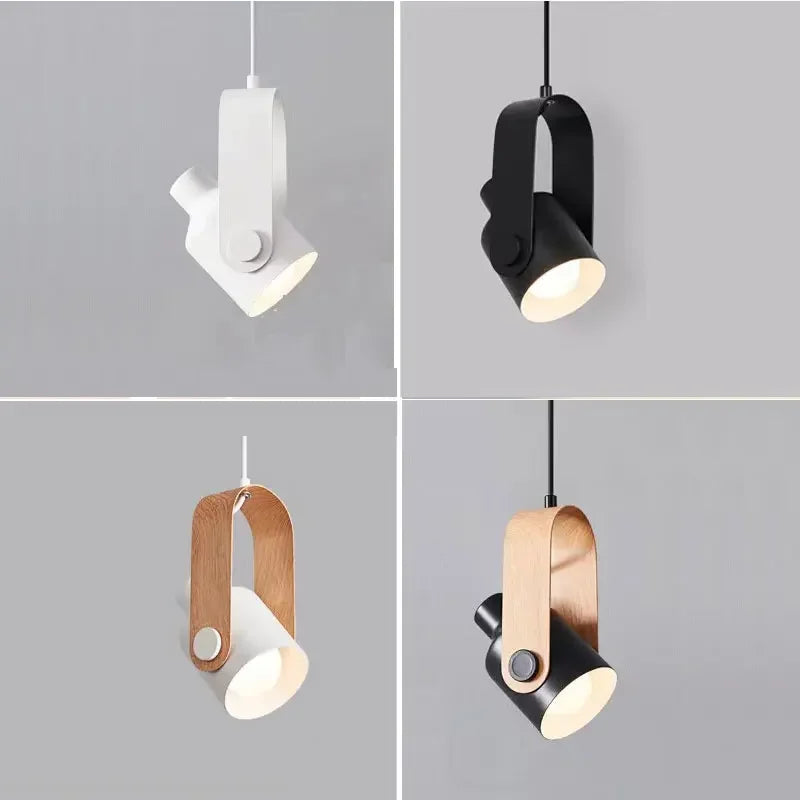 Lustre colgante luminoso de madera escandinava