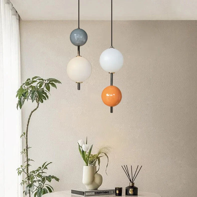 lámpara nórdica bola de vidrio uva simple led iluminación del hogar