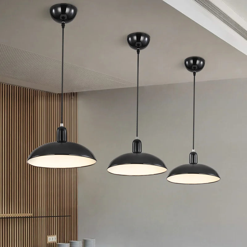 lámpara moderna minimalista estilo industrial para café y bar