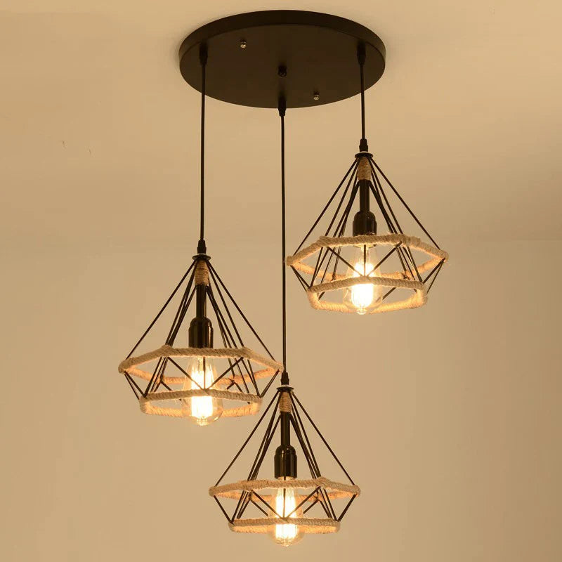 Lámpara de techo vintage industrial cálida moderna