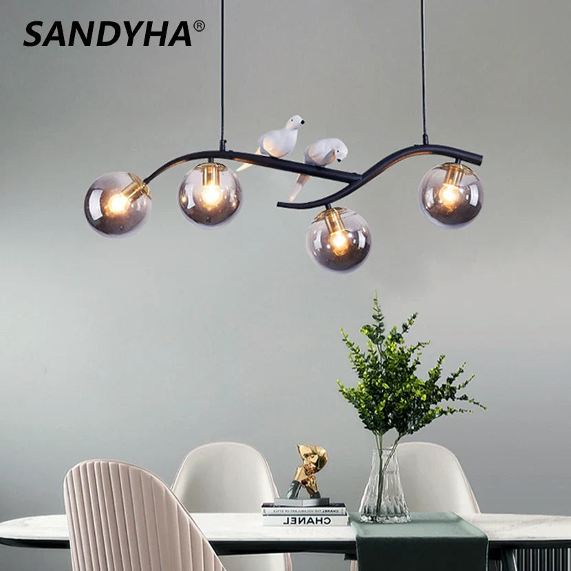 Lámpara de hierro elegante y luminosa