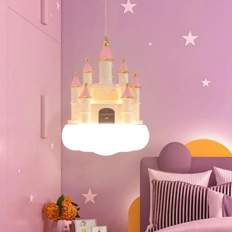 lámpara colgante romántica para habitación infantil moderna y acogedora