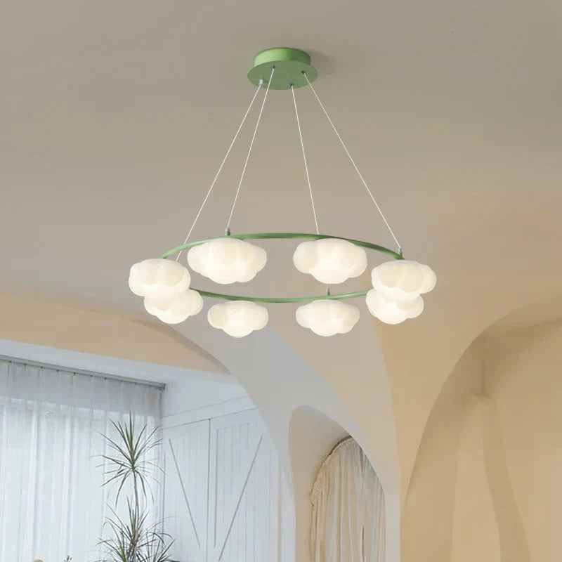 lámpara en forma de nube con control remoto para niños