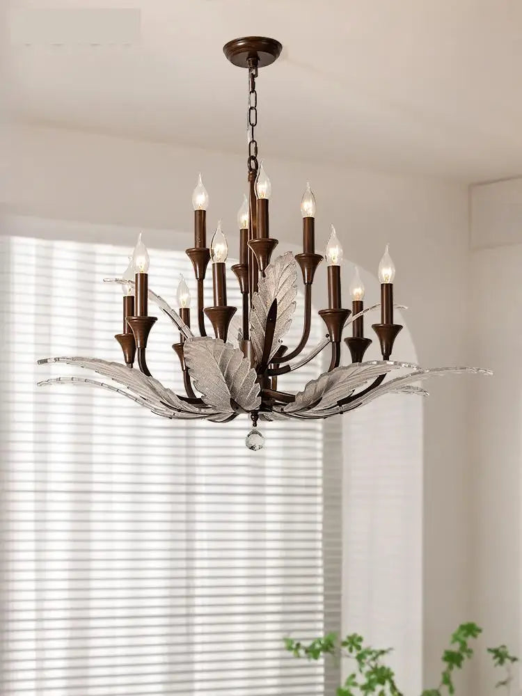lámpara vintage de cristal para iluminación interior elegante