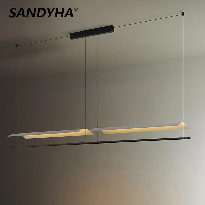 Lámpara escandinava minimalista, limpia y luminosa