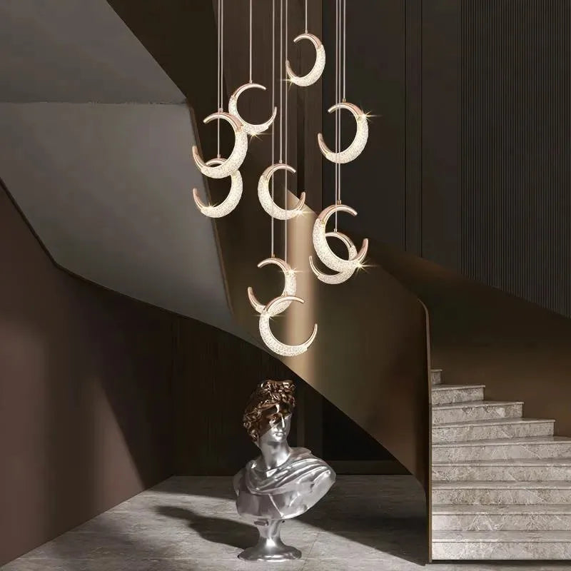 Lámpara LED luna de diseño colgante
