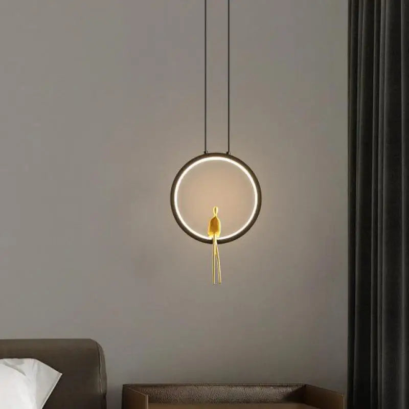 lámpara de anillo led para decoración moderna interior y exterior