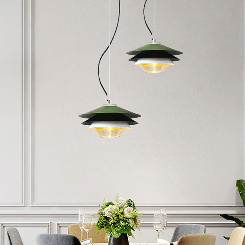 lámpara de vidrio para ambiente nórdico elegante y moderno