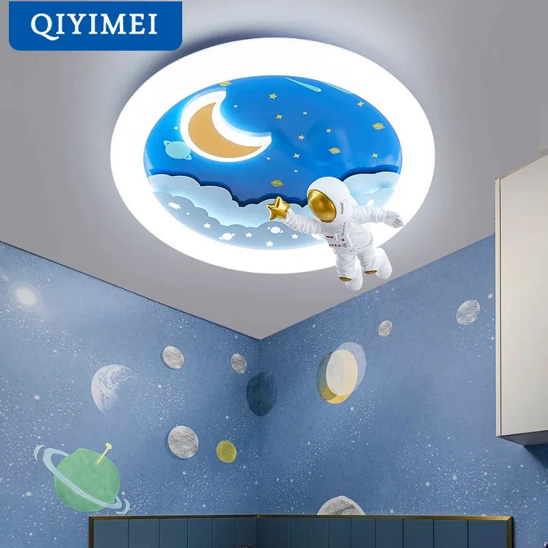 Lámpara astronauta cosmos colgante para niños