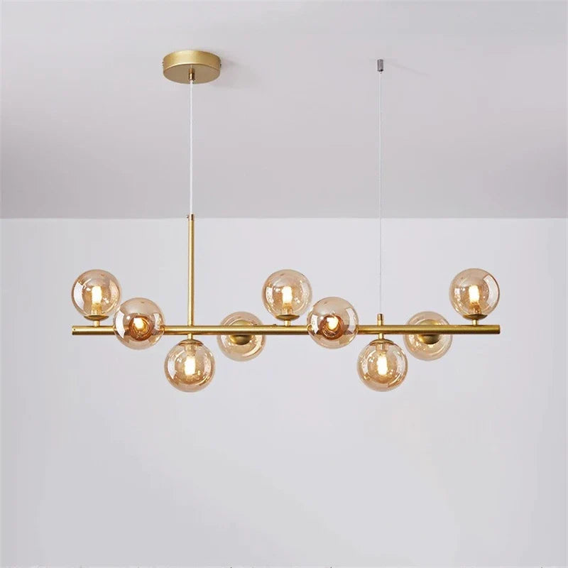 Lámpara de araña contemporánea elegante y luminosa
