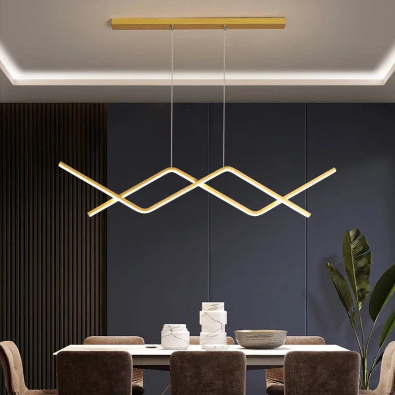 Lámpara elegante de diseño moderno inteligente.