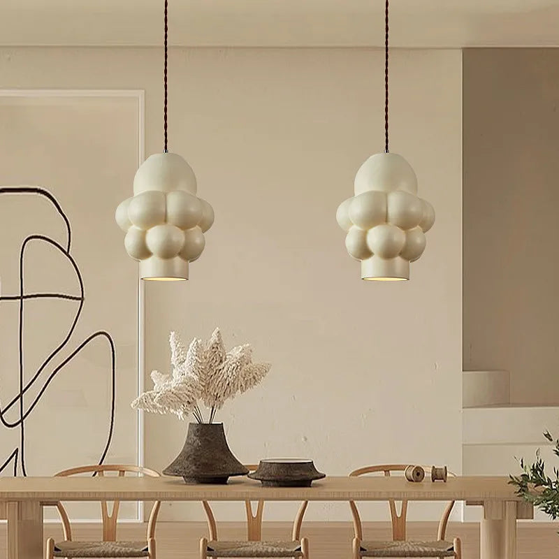 lámpara led estilo wabi sabi nórdico para bar y restaurante