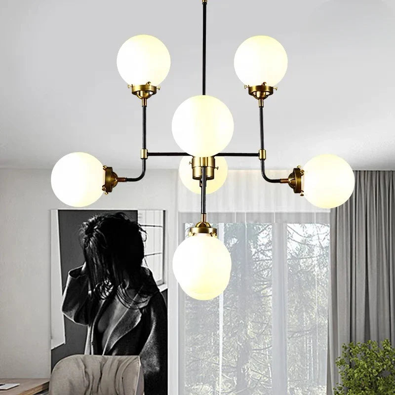 Elegante lámpara de vidrio contemporánea
