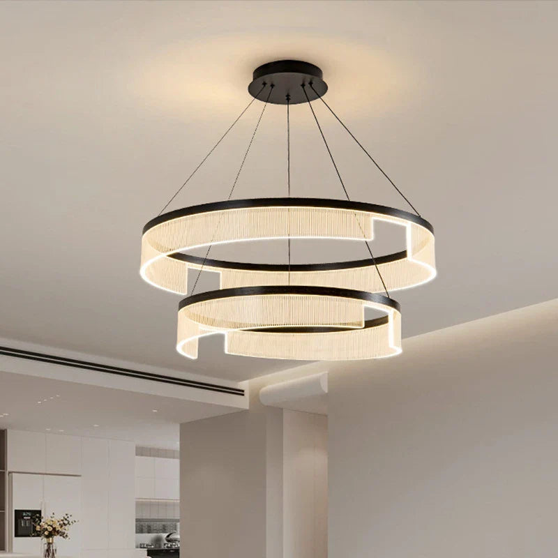 Candelabro LED moderno circular luminoso