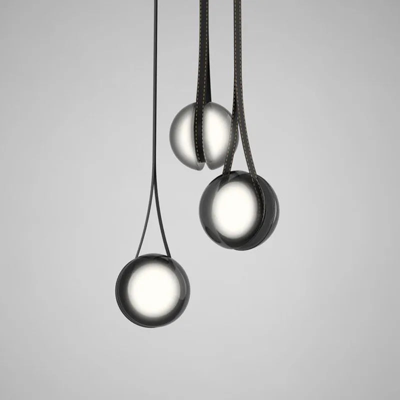 Lámpara creativa yoyo de vidrio para decoración interior moderna