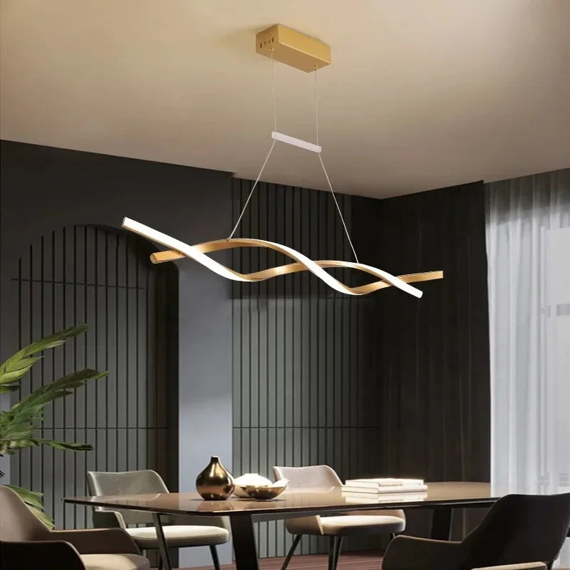 Lámpara de techo LED rotativa contemporánea elegante