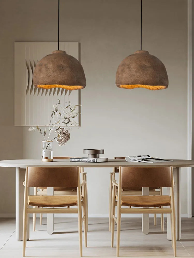 lámpara wabi-sabi japonesa moderna simple para el habitante