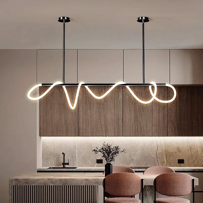 Arte moderno decoración para el hogar luces LED lámparas colgantes para salón lámparas de araña para comedor iluminación interior