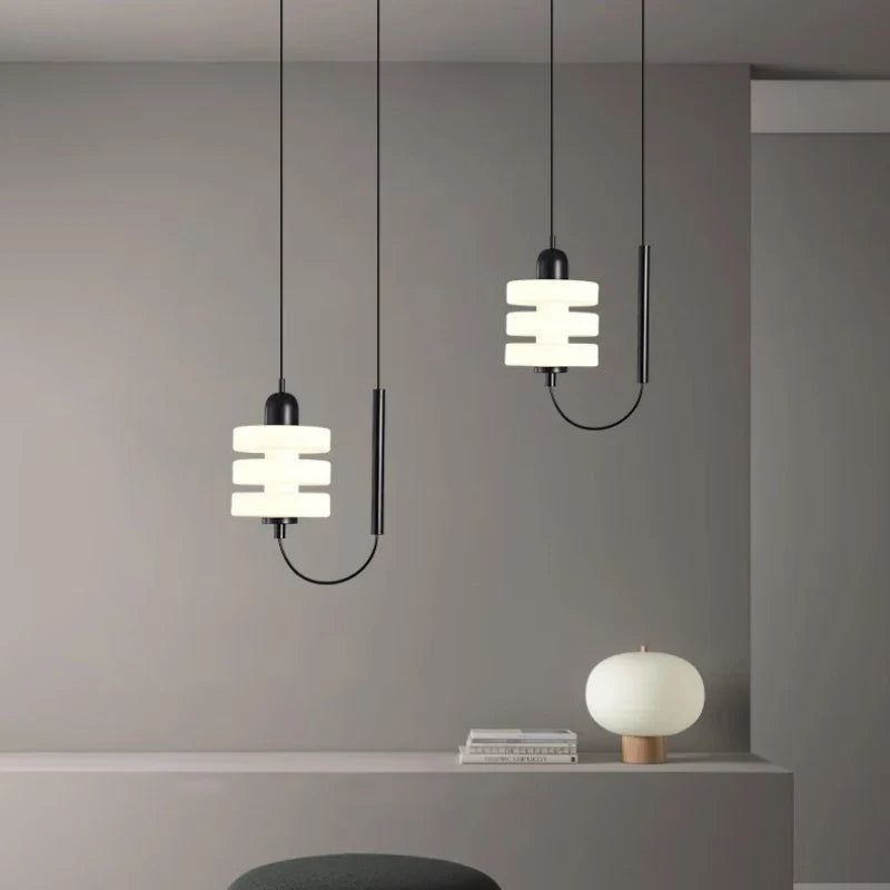 lámpara de techo de vidrio nórdica para decoración interior moderna