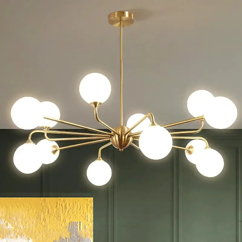 Lámpara de araña LED nórdica moderna elegante