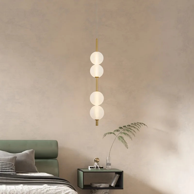 lustre nórdico de vidrio y metal para varios usos con cable ajustable