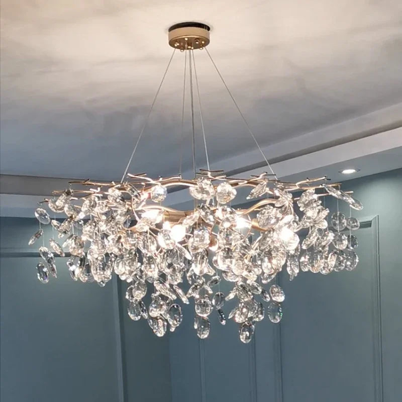 lámpara de cristal de lujo para una iluminación refinada