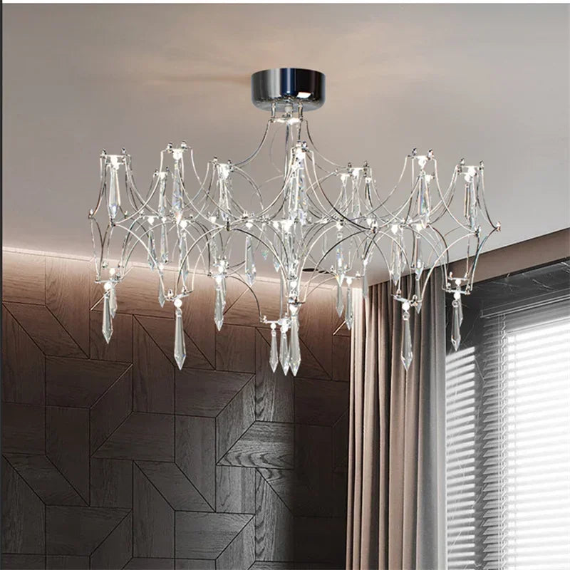 lámpara cubo de agua en cristal para decoración interior elegante