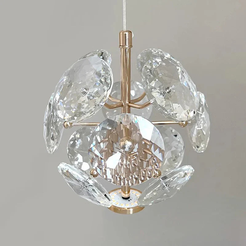 Luz moderna de lujo lámparas de araña de cristal dormitorio lámparas de noche nórdicas minimalistas decoración del hogar oficina pasillo lámpara de araña iluminación interior