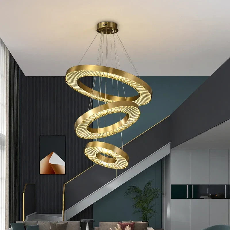 Lámpara de cristal LED moderna sofisticada