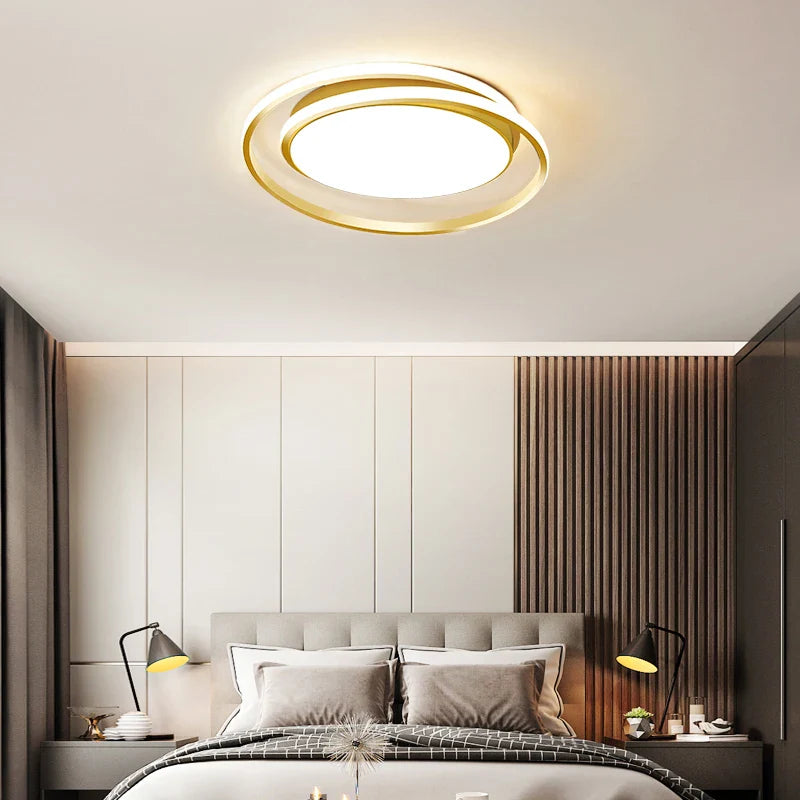Lámpara de techo LED redonda contemporánea elegante