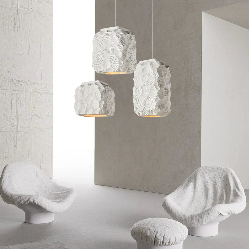 lámpara colgante nórdica wabi sabi led creativa arte personalizado