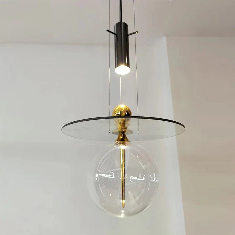 lámpara de vidrio diseño posmoderno para decoración interior