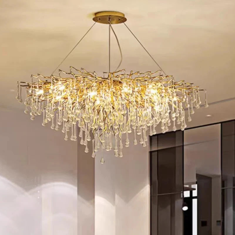 lámpara de cristal para iluminación creativa y decoración elegante